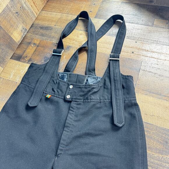 ROFFE Ski Pants Bib 34 Waist 29 Inseam MADE IN USA Style #4130 SEE PHOTOS Leg - Picture 2 of 9